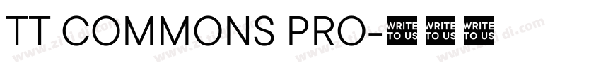 TT COMMONS PRO字体转换